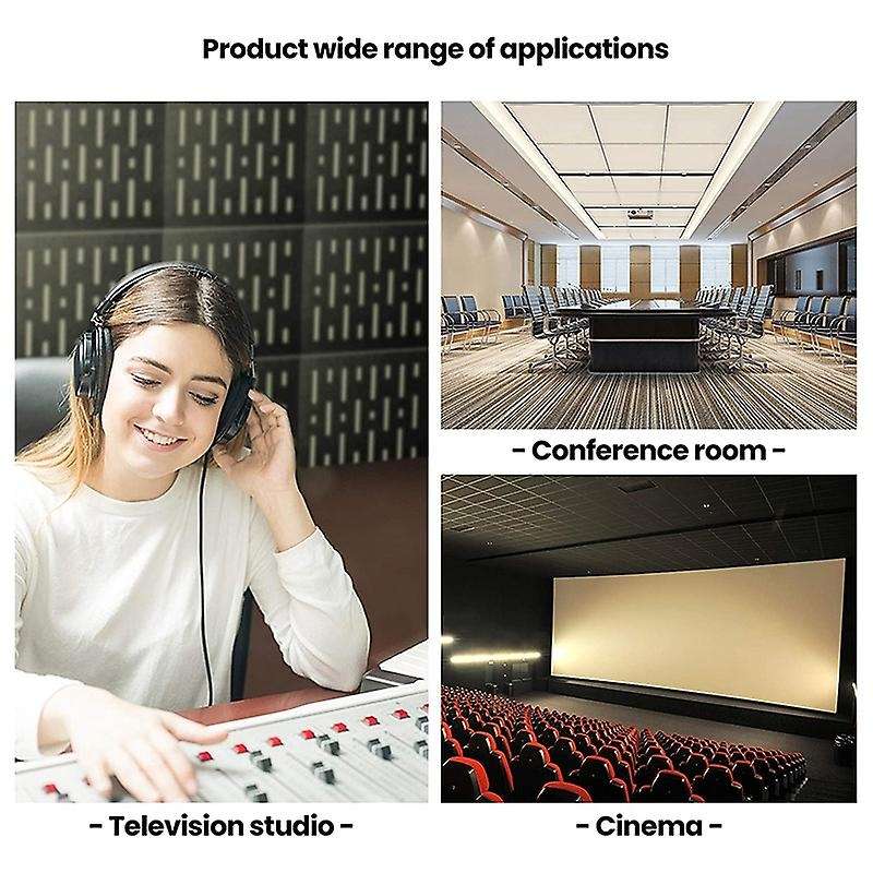 12 Pcs Absorbing Tiles for Echo and Bass Isolation,for Wall Decor