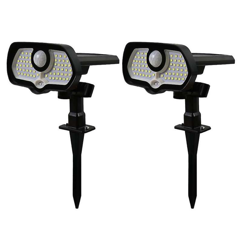 Solar Spot Lights Outdoor Solar Lights for Yard Pathway Garden 2 Pcs