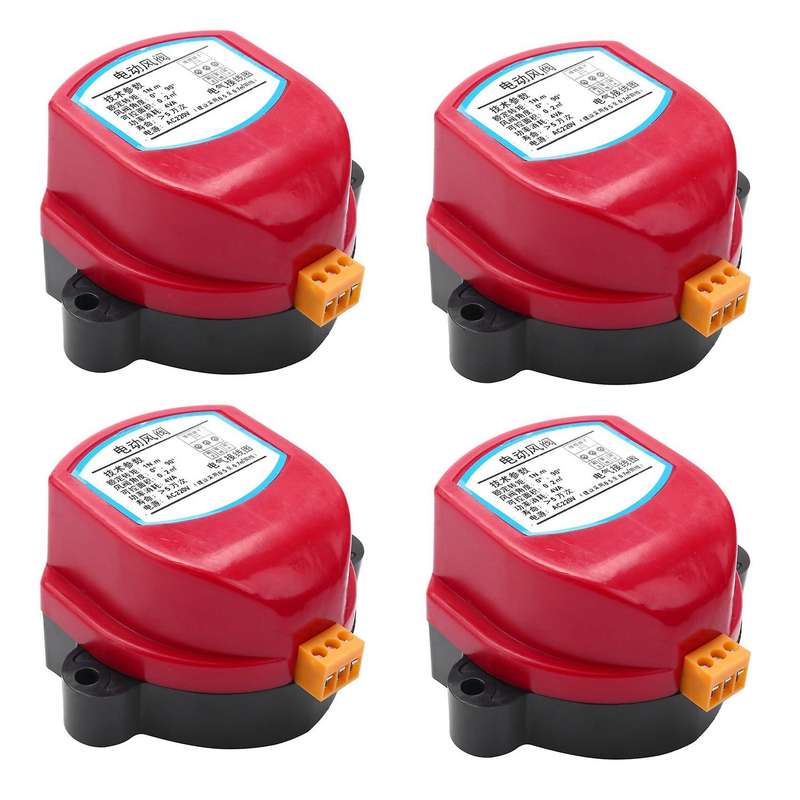 4x 220v Actuator for Air Damper Valve Electric Air Duct Driver 1nm