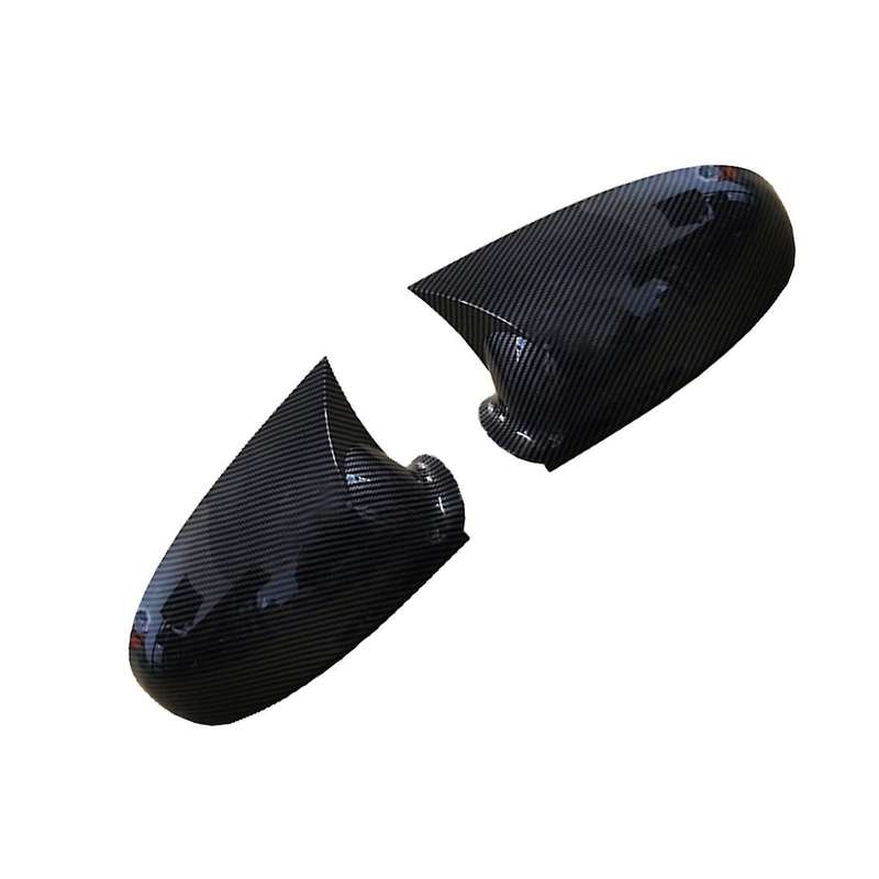 Car Carbon Fiber Ox Horn Rearview Side Glass Mirror Shell