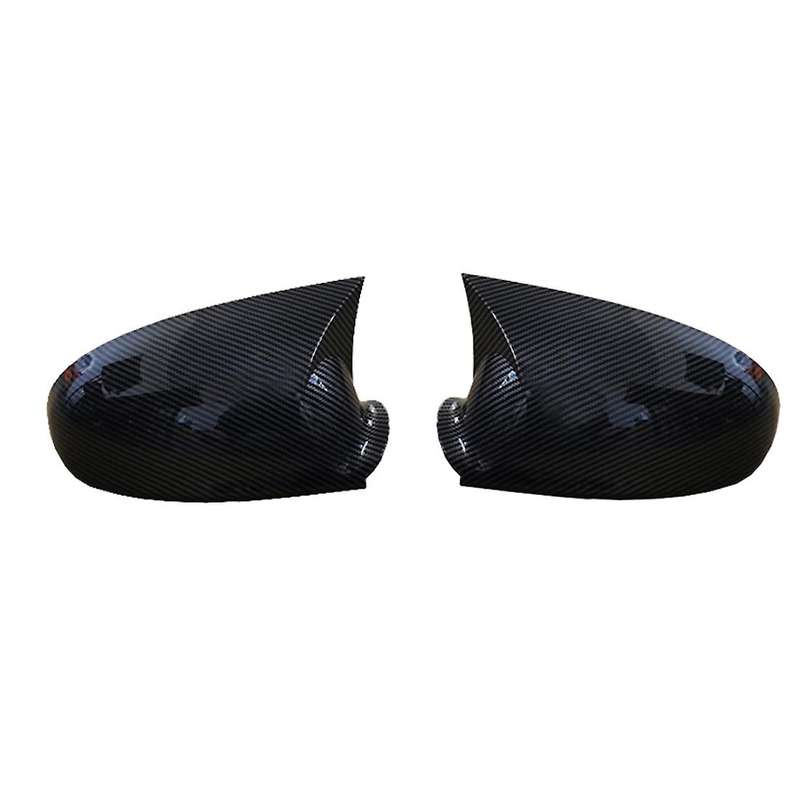 Car Carbon Fiber Ox Horn Rearview Side Glass Mirror Shell