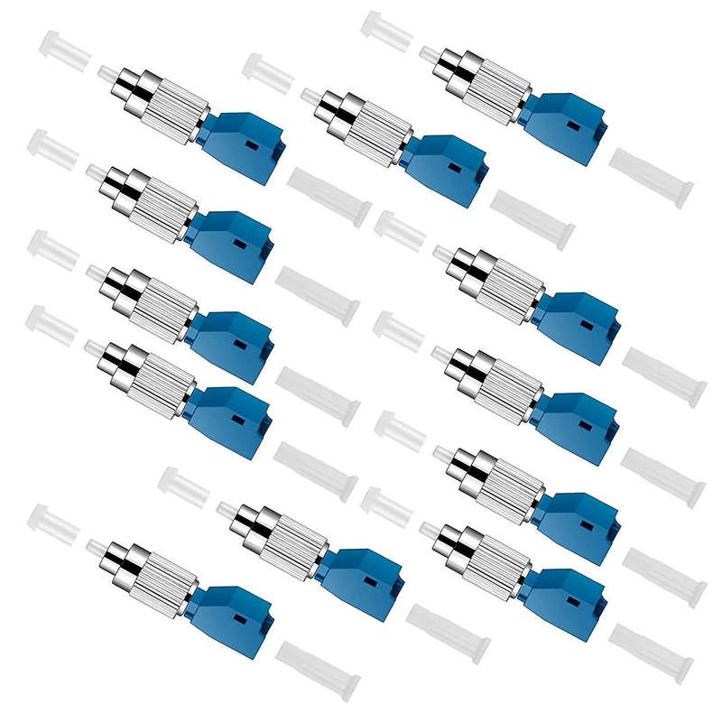 12pcs Visual Fault Fiber Optic Connector Fc Male to Lc Female Adapter