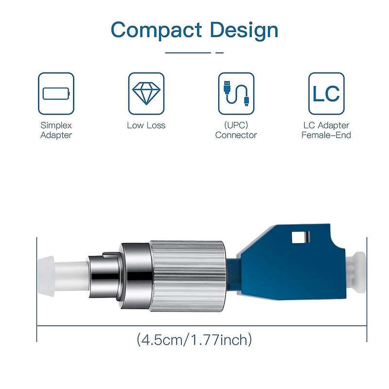 12pcs Visual Fault Fiber Optic Connector Fc Male to Lc Female Adapter