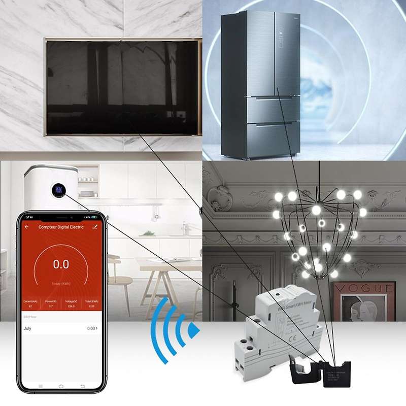 Atms1603 Tuya Single Phase Wifi Intelligent Energy Meter