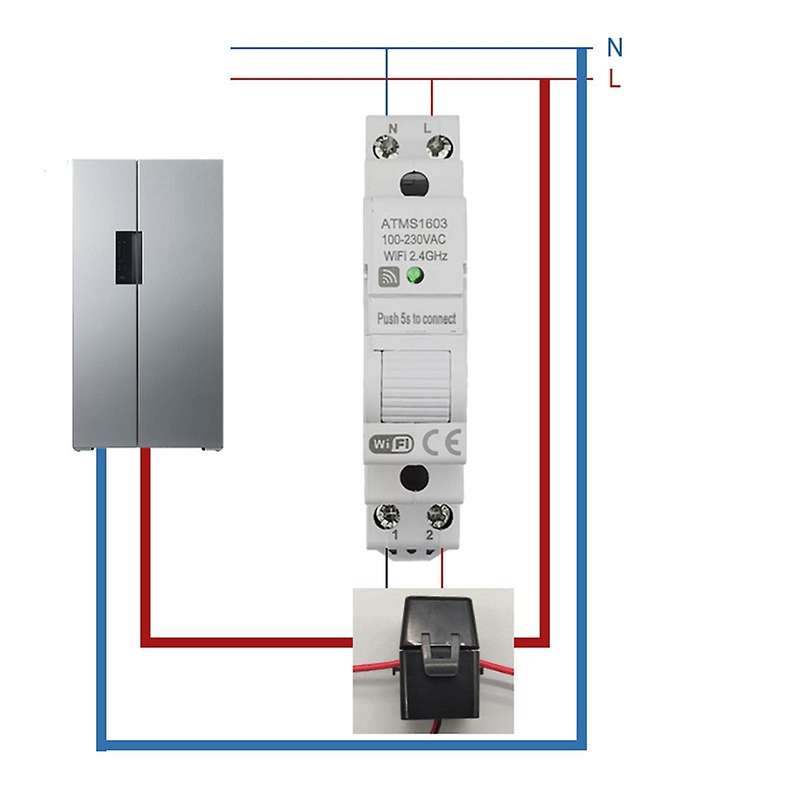 Atms1603 Tuya Single Phase Wifi Intelligent Energy Meter