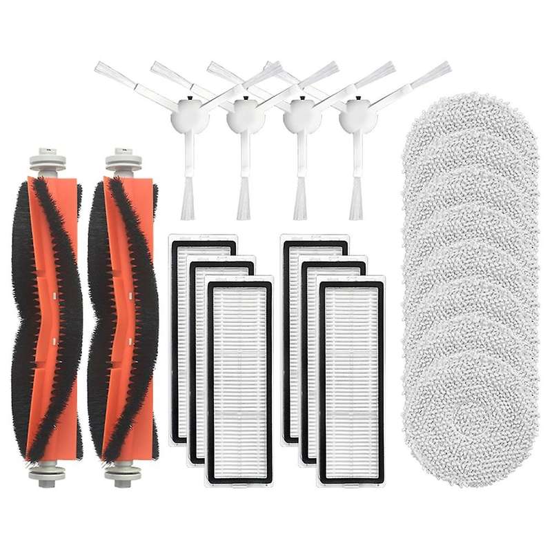 20pcs Replacement Spare Parts Main Side Brush Hepa Filter Mop Cloth