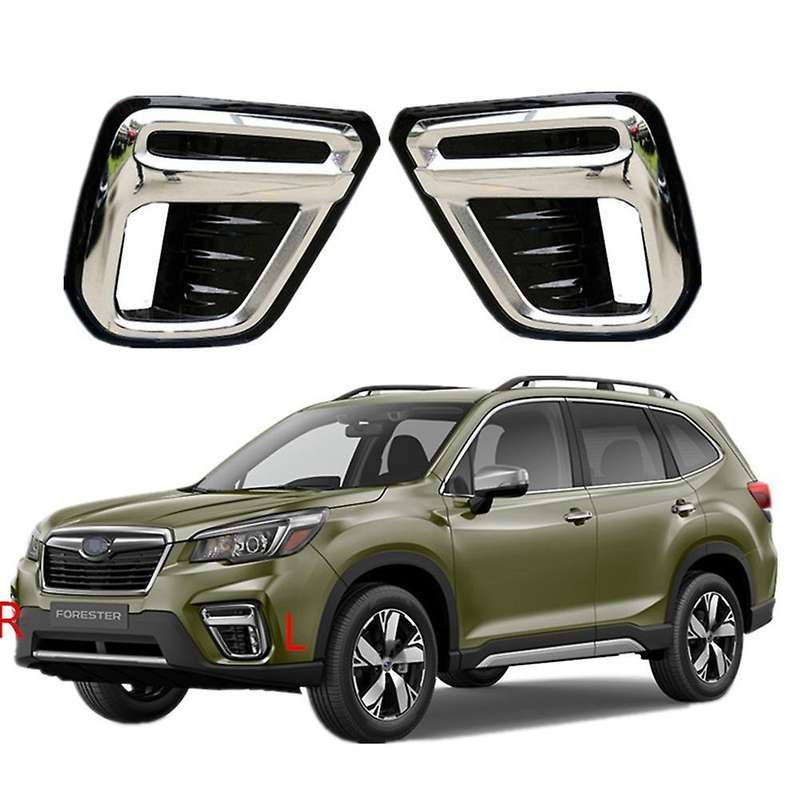 Left Front Bumper Fog Lamp Frame Cover Fog Light Trim Bezel Cap