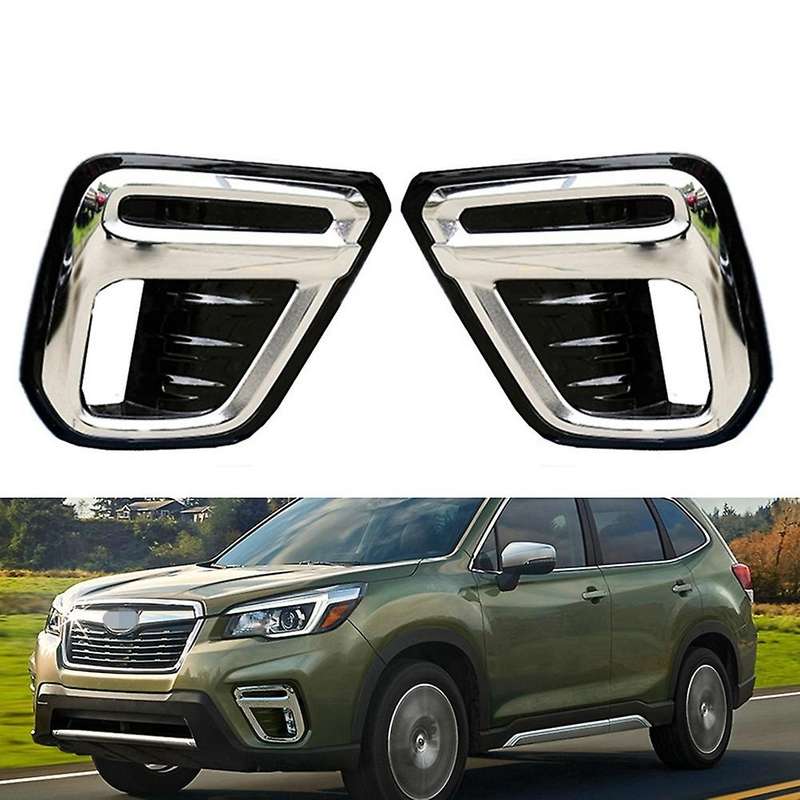 Left Front Bumper Fog Lamp Frame Cover Fog Light Trim Bezel Cap