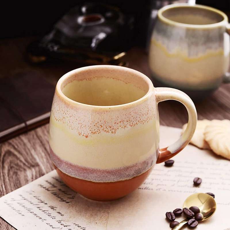 Couple Type Ceramic Large Capacity Mug Coffee Cup Office Water Cup