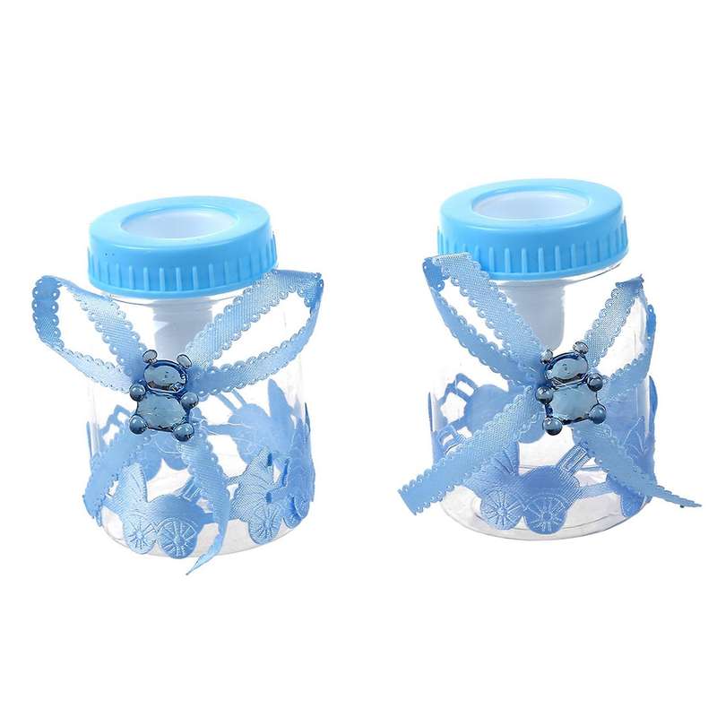 Baby Bottle Wedding Favors and Gifts Decoration(light Blue) 9 X 4cm