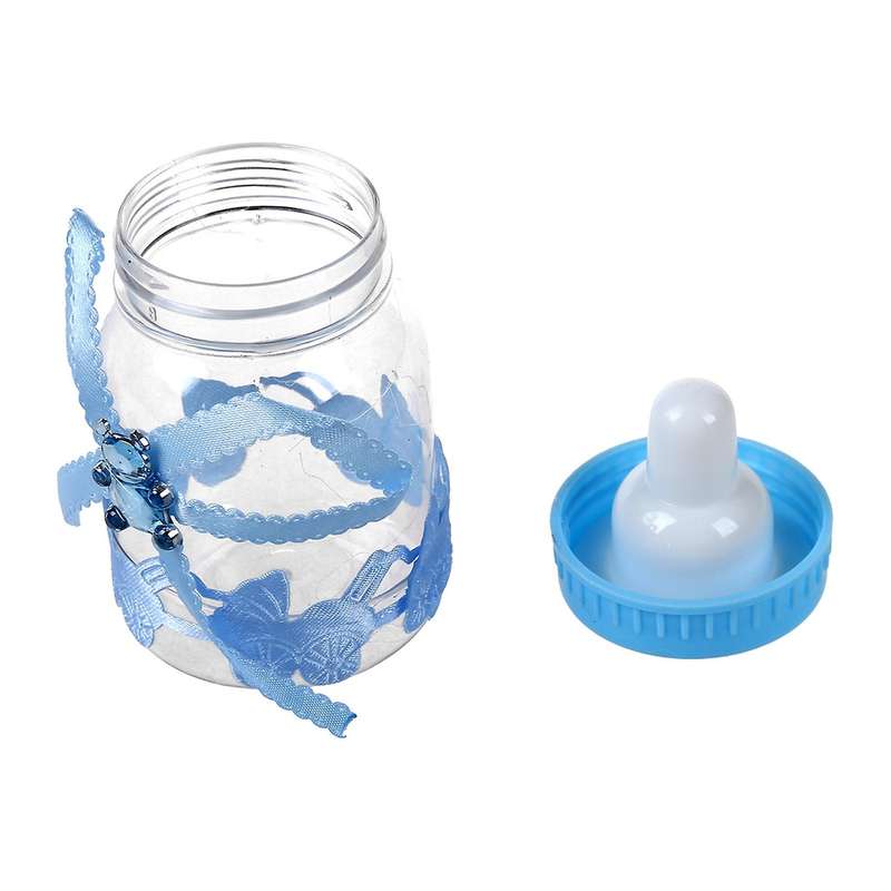 Baby Bottle Wedding Favors and Gifts Decoration(light Blue) 9 X 4cm