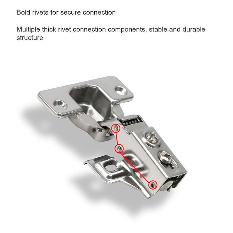 Stainless Steel Arm Hinge Cabinet Door Buffer Damping Pipe Hinge