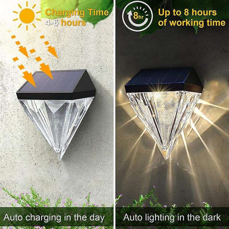 Waterproof Solar Deck Lights Outdoor Fence Lights,solar Wall Lights