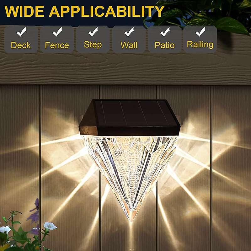 Waterproof Solar Deck Lights Outdoor Fence Lights,solar Wall Lights
