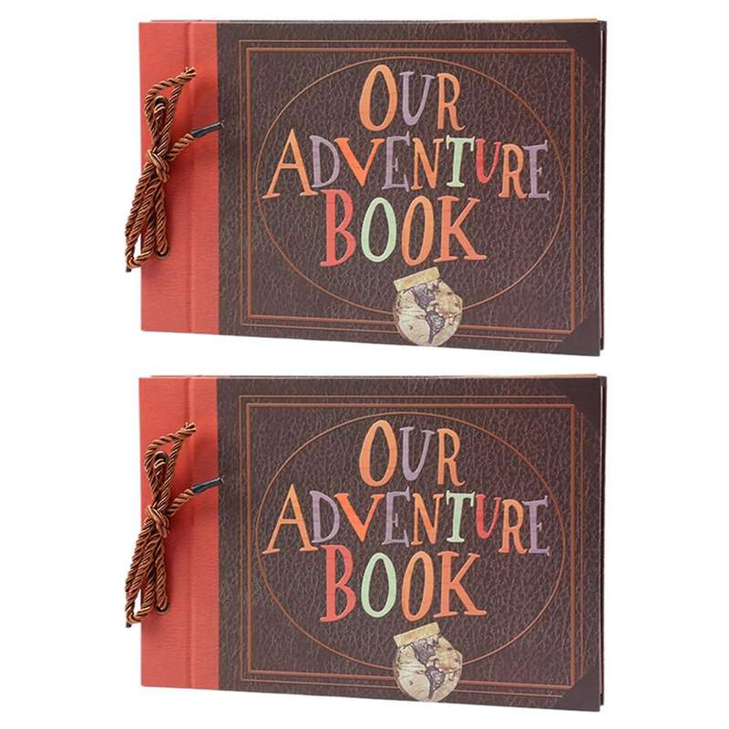 2x Handmade Diy Album Paste Tether Album Family Scrapbook Photo Album