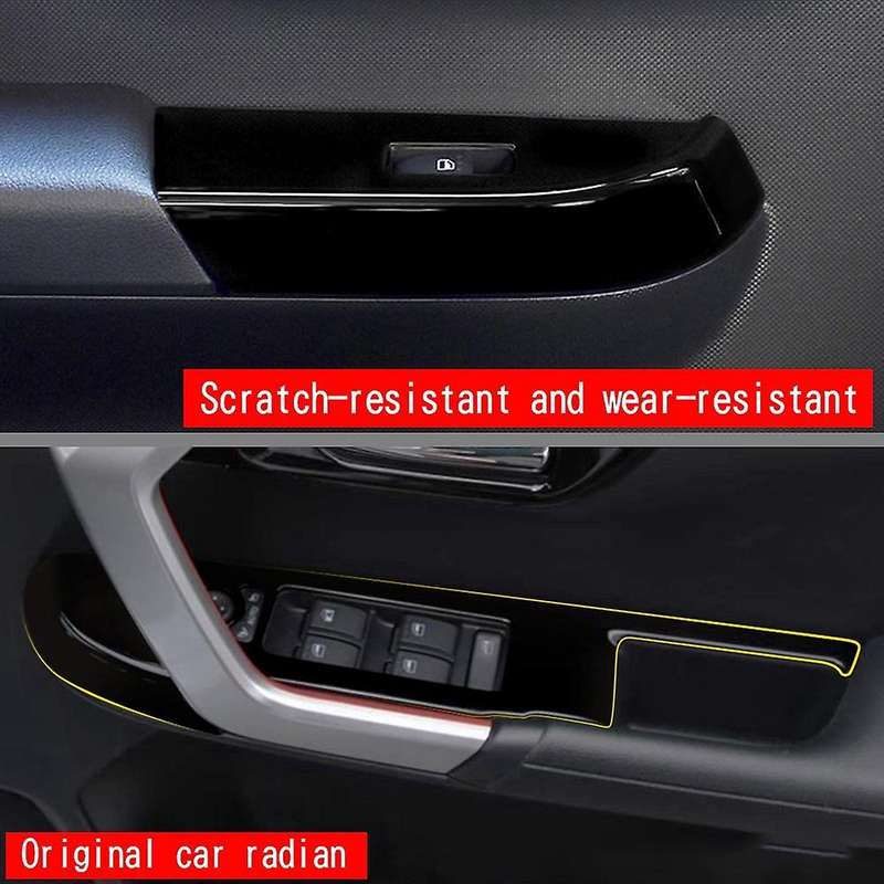 Car Glossy Black Window Button Switch Cover for Toyota Raize 2021