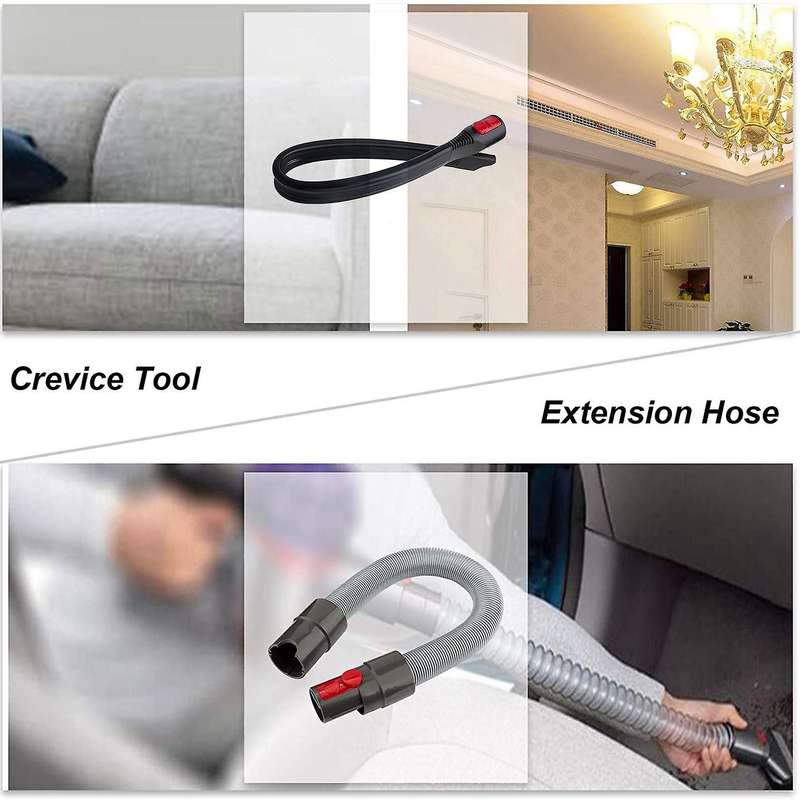 Accessory Tool Kit with Extension Hose for Dyson V7 V8 V10 (6 In 1)