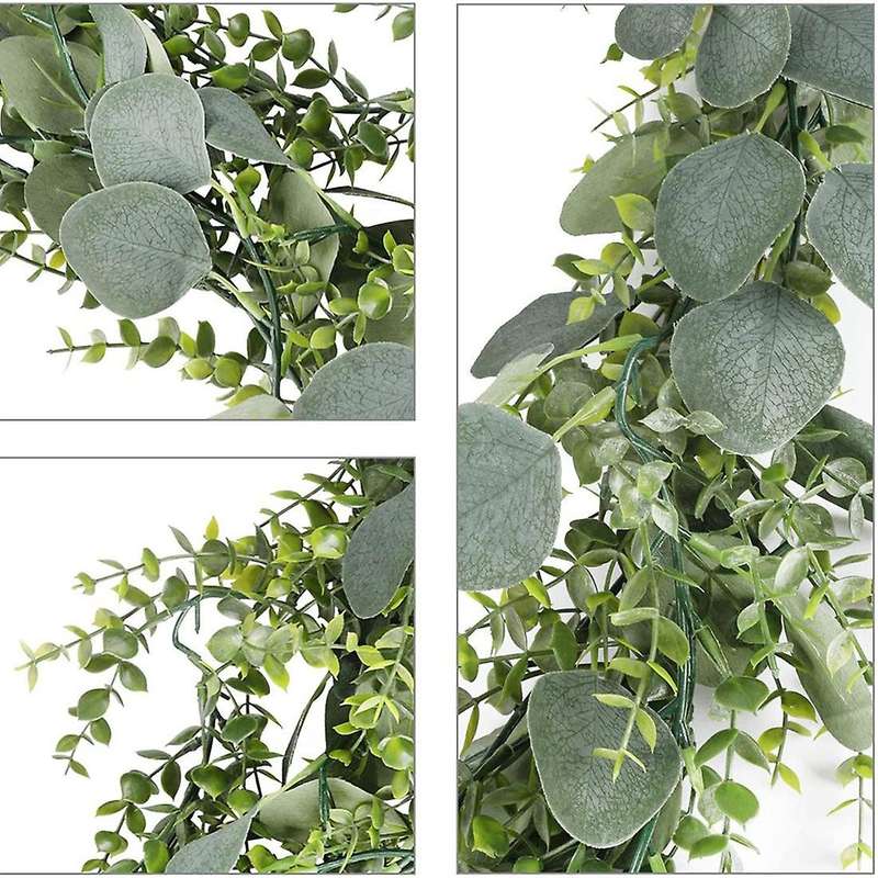 4pcs Eucalyptus Garland Artificial Eucalyptus Leaves Vines, (5.9ft)