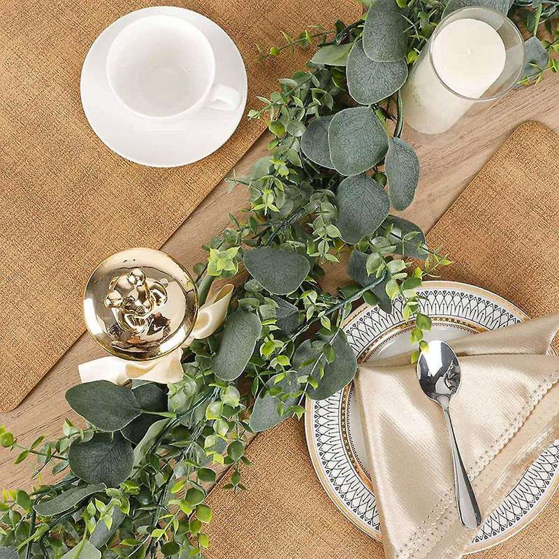 4pcs Eucalyptus Garland Artificial Eucalyptus Leaves Vines, (5.9ft)