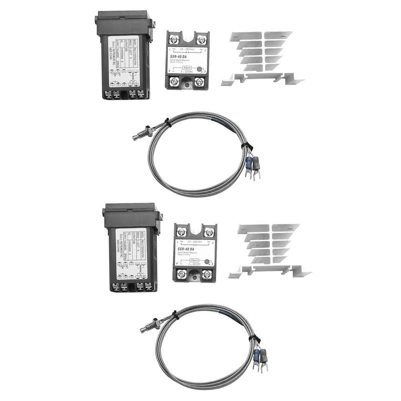 Temperature Controller + Max.40a Ssr + K Thermocouple + Heat Sink
