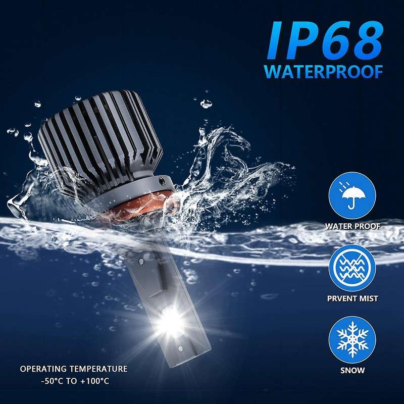 Car Led Headlight Bulb 300w 30000lm 6000k White Fog Lamp P9 (h11)