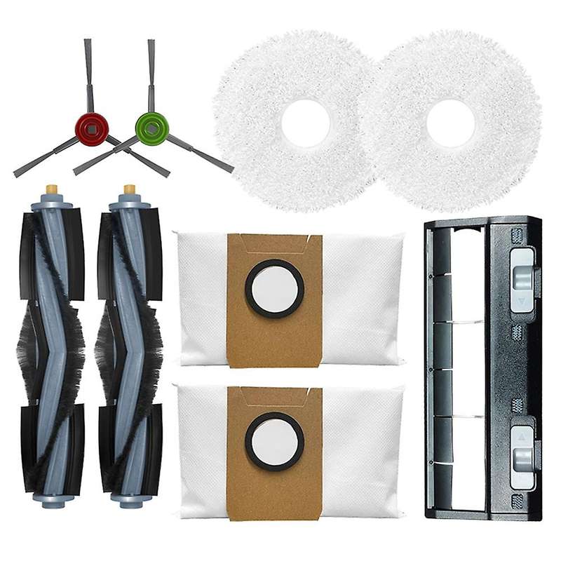 Main / Side Brush Mop Pad Main Brush Cover Dust Bag for Ecovacs