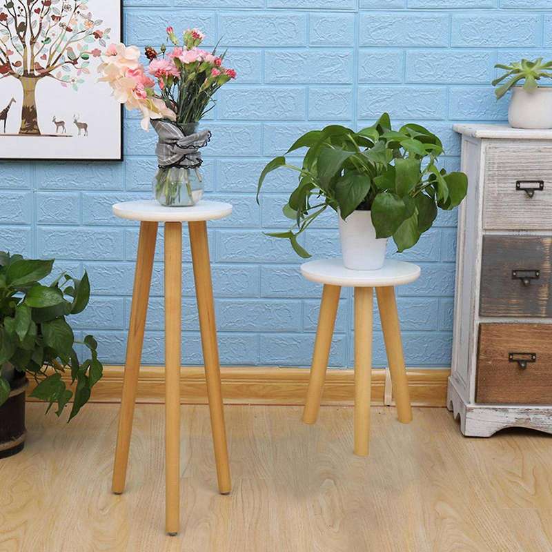 Free Standing Bonsai Holder with Foot Modern Shelf for Office-a