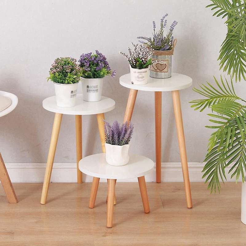 Free Standing Bonsai Holder with Foot Modern Shelf for Office-a