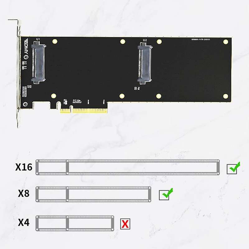 Pcie Riser Card to U.2 M.2 Nvme Ssd for Btc Miner Add On Card Mining