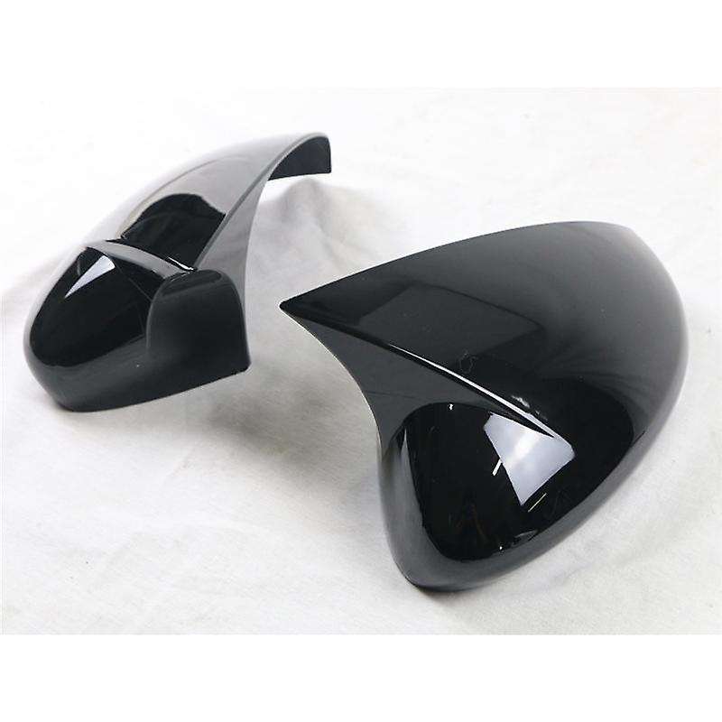 Car Carbon Fiber Ox Horn Side Mirror Cover Caps Door Mirror Shell