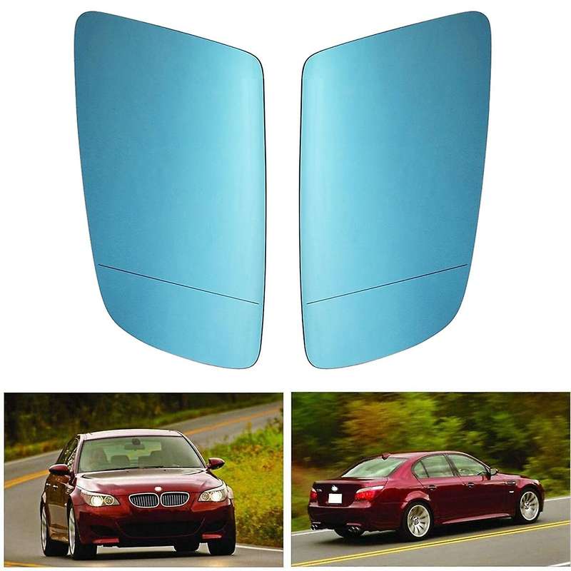 2pcs Door Wing Side Mirror Glass for -bmw 5 Series E60 E61 E63 L+r