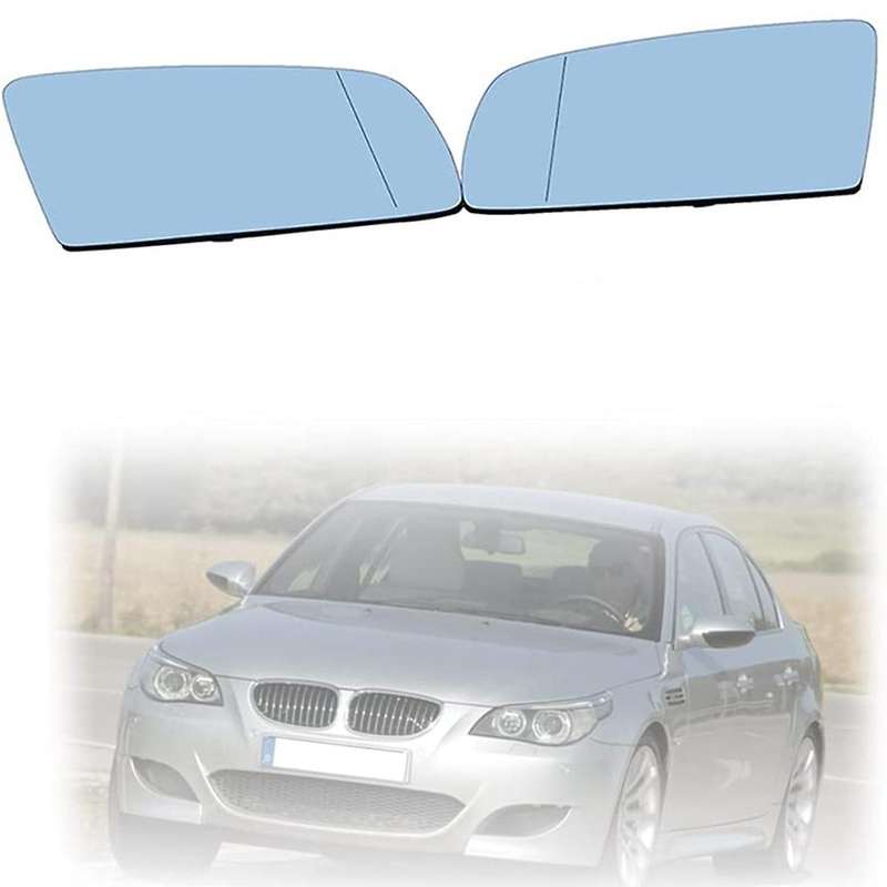 2pcs Door Wing Side Mirror Glass for -bmw 5 Series E60 E61 E63 L+r