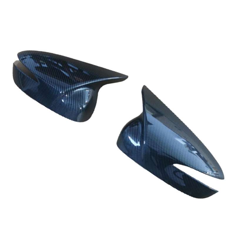 Carbon Fiber Ox Horn Rearview Mirror Cover Cap