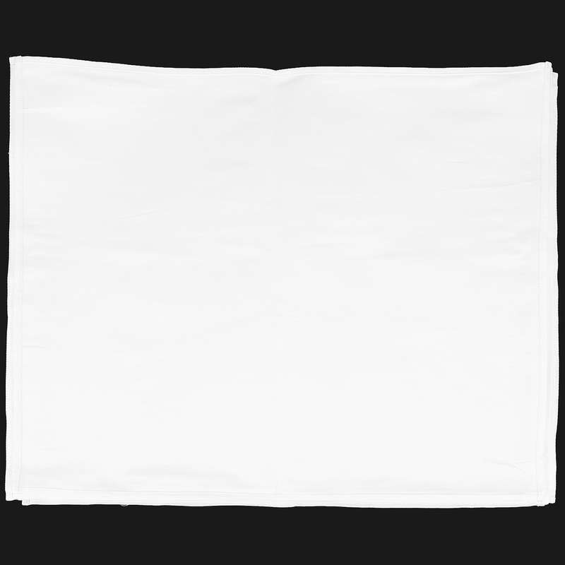 12pcs Cotton Restaurant Dinner Cloth Satin White 50x50cm