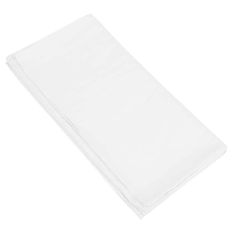 12pcs Cotton Restaurant Dinner Cloth Satin White 50x50cm