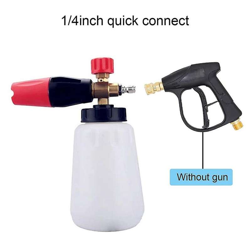 Foam Cannon Pressure Washer Gun,5 Pressure Washer Nozzle Tips 1 L