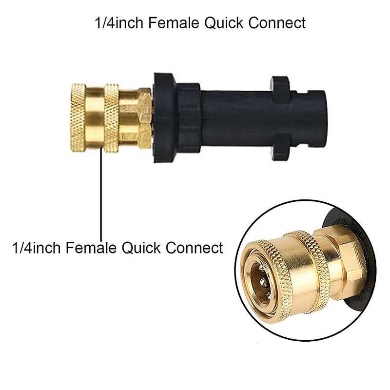Foam Cannon Pressure Washer Gun,5 Pressure Washer Nozzle Tips 1 L