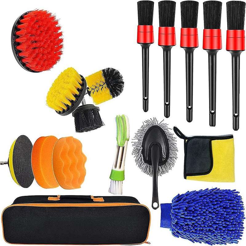 Car Cleaning Tools Kit, Car Detailing Kit, with Carrying Bag