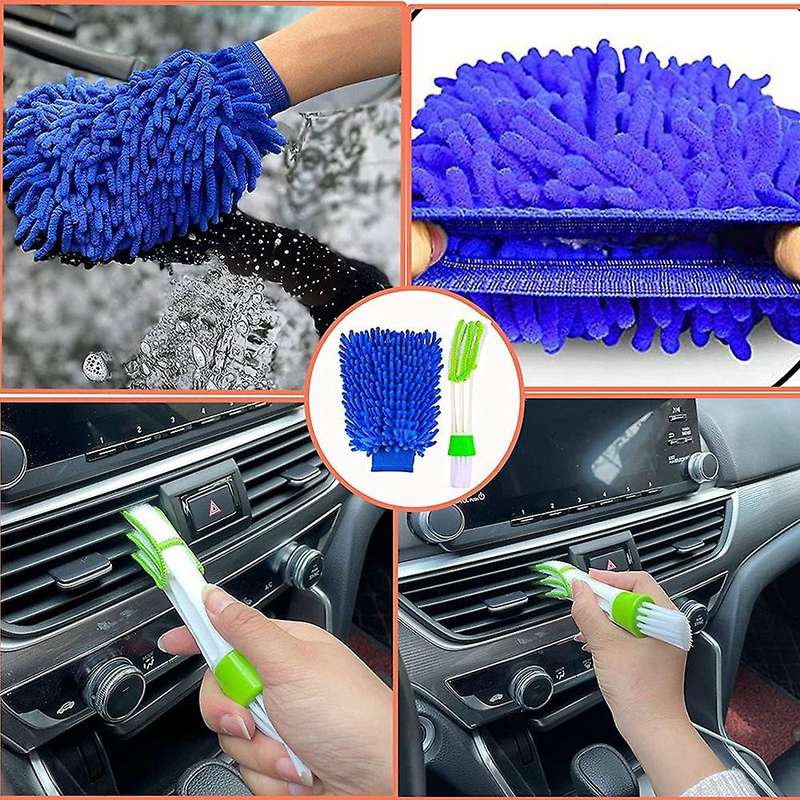 Car Cleaning Tools Kit, Car Detailing Kit, with Carrying Bag