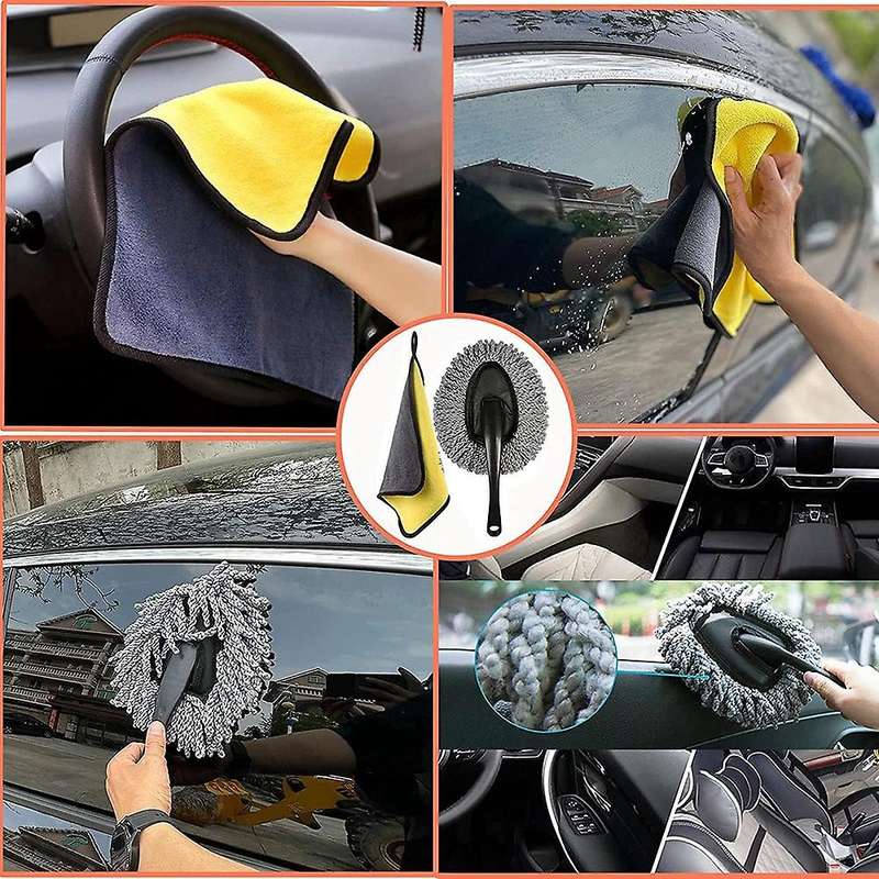Car Cleaning Tools Kit, Car Detailing Kit, with Carrying Bag