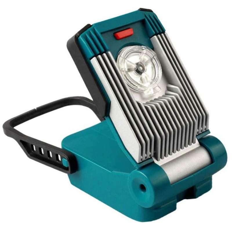 Led Lamp 18v 20v Li-ion Battery Supply Power Flashlight Work Light(b)