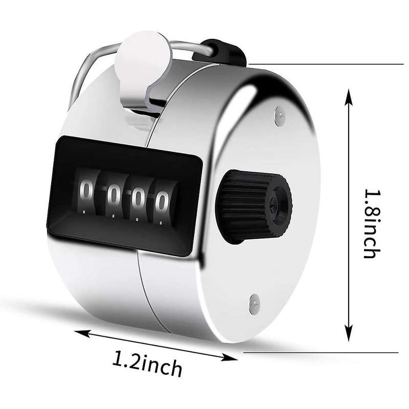 12 Pcs Hand Tally Counter 4-digit Lap Counter Clicker