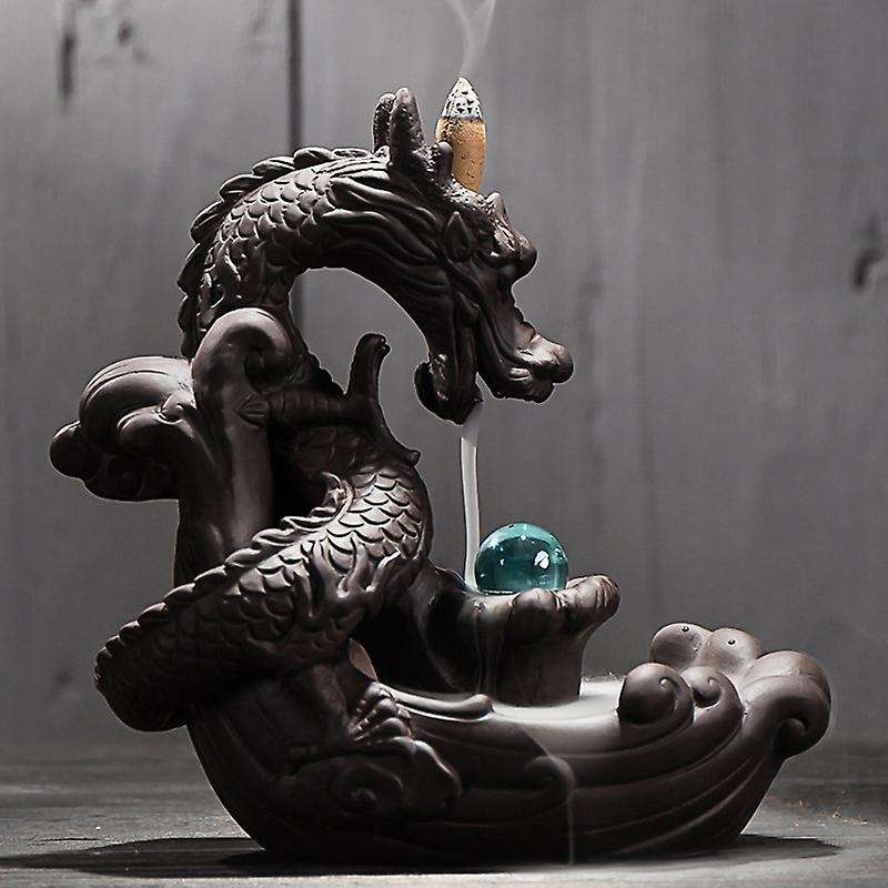 Incense Holder, Handmade Backflow Incense Holder, Ceramic Waterfall