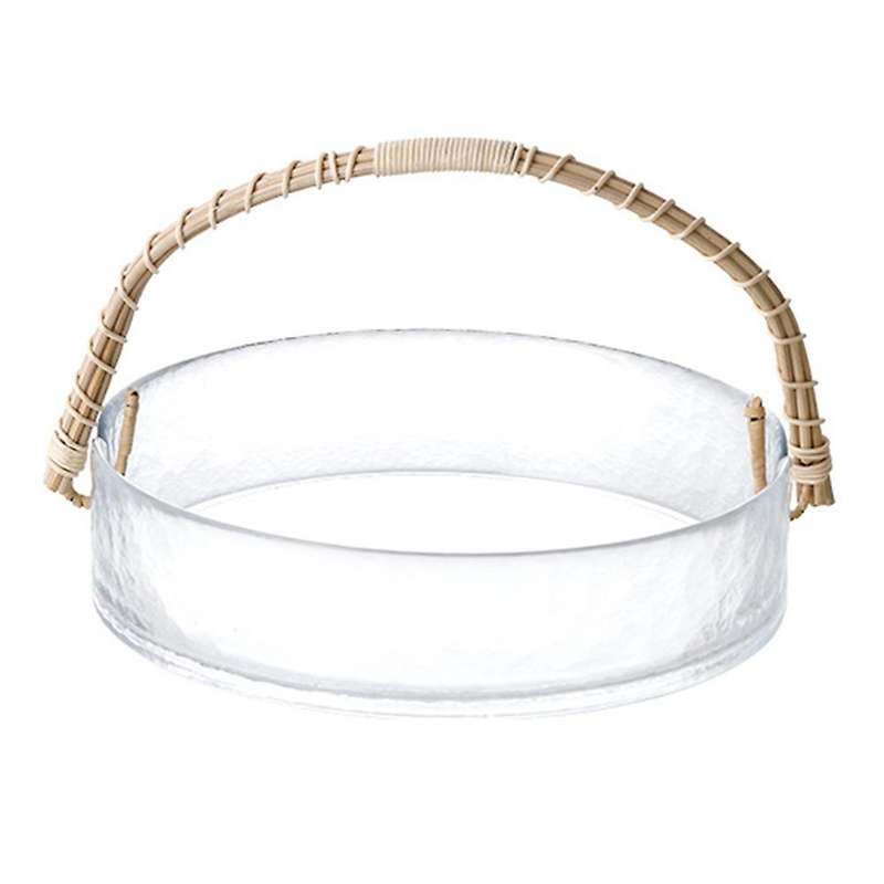 Light Luxury Fruit Basket Portable Glass Fruit Plate 3