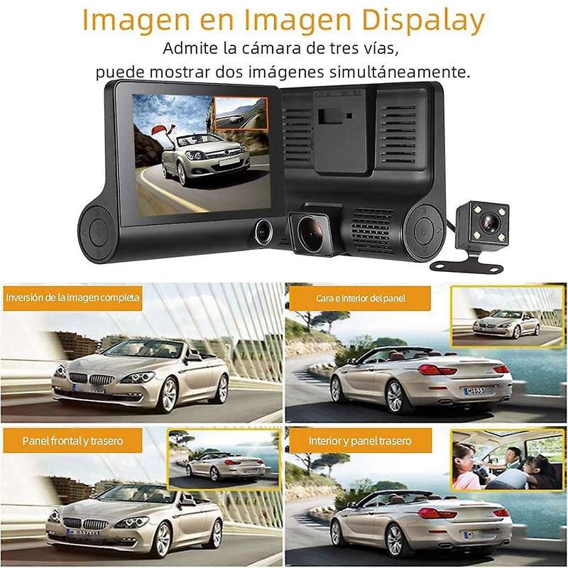 4 Inch Wide Angle Night Vision Full Hd 1080p Car Camera