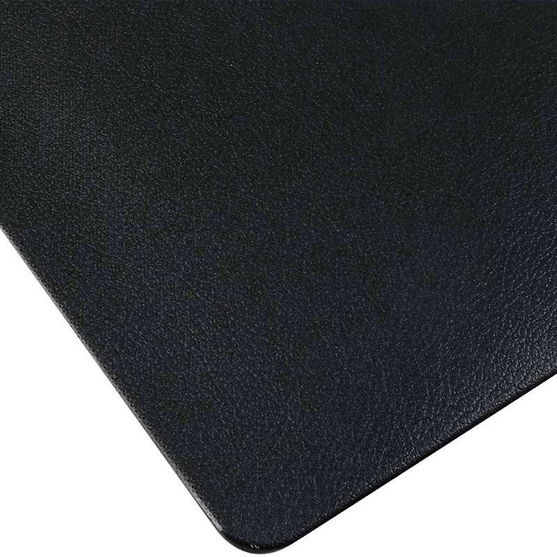8pcs Heat-resistant Artificial Leather Placemats, Waterproof, (black)