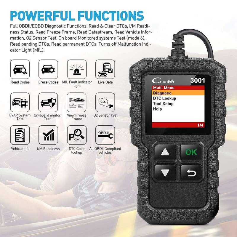 Launch Car Computer Diagnostic Instrument Cr3001 Code Reading Card