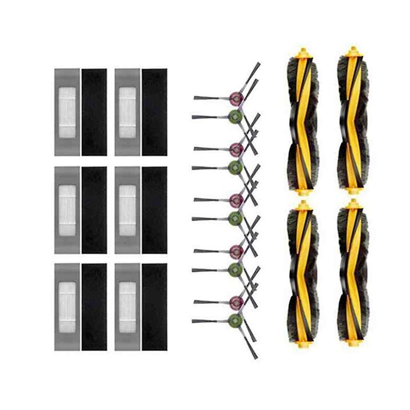 1set for Ecovacs Deebot Ozmo T8 Robot, Main Brush Side Brush Filter