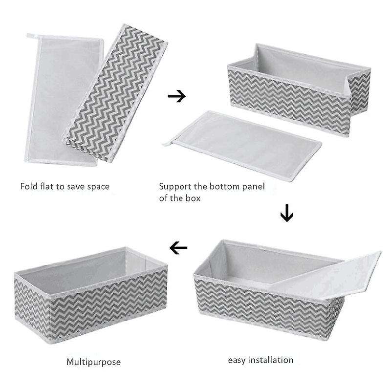 Foldable and Eco-friendly Storage Box for Ties Socks Shorts Bra