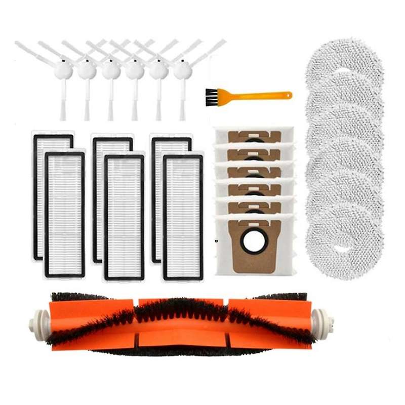 26pcs for Xiaomi Mijia B101cn Filter Mop Main Side Brush Dust Bag